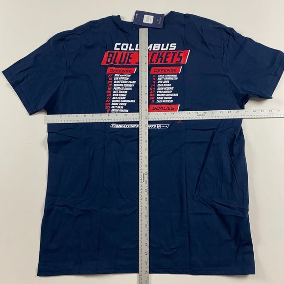 NWT Columbus Blue Jackets 2019 Stanley Cup Playoffs Fanatics T Shirt Mens 2XL - Picture 8 of 10